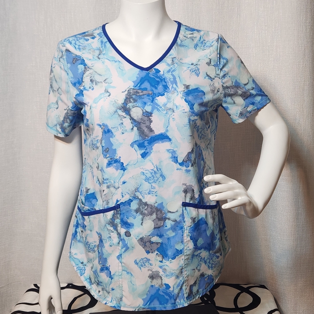 Scrubstar Scrubs Top Blue Lightweight Small